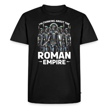 Légionnaires romains Rome antique Empire romain - T-shirt Premium bio Homme - noir - Devant - Nico (187cm)