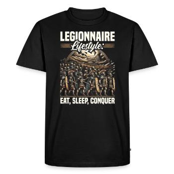 Légionnaires romains Rome antique Empire romain - T-shirt Premium bio Homme - noir - Devant - Nico (187cm)