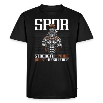 Légionnaires romains Rome antique Empire romain - T-shirt Premium bio Homme - noir - Devant - Nico (187cm)