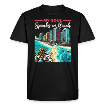 Cancun Mexico Pride Vacation Mexico Travel Mexican - Men's Premium Organic T-Shirt - black - Front - Nico (187cm)