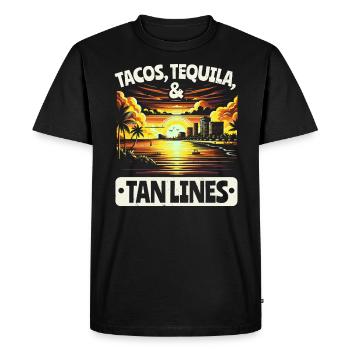 Cancun Mexico Pride Vacation Mexico Travel Mexican - Men's Premium Organic T-Shirt - black - Front - Nico (187cm)