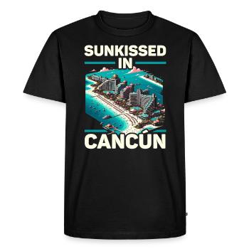Cancun Mexico Pride Vacation Mexico Travel Mexican - Men's Premium Organic T-Shirt - black - Front - Nico (187cm)