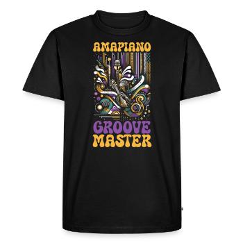 Amapiano South African Music Lover Afrobeat - Men's Premium Organic T-Shirt - black - Front - Nico (187cm)