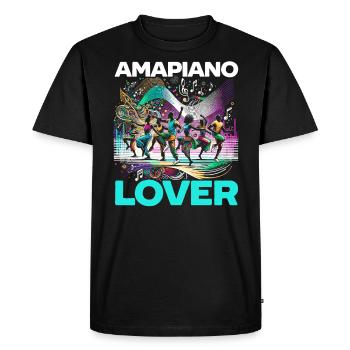Amapiano South African Music Lover Afrobeat - Men's Premium Organic T-Shirt - black - Front - Nico (187cm)