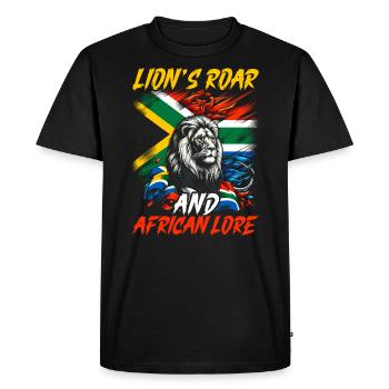 Fierté de l’Afrique du Sud Johannesburg Drapeau sud-africain - T-shirt Premium bio Homme - noir - Devant - Nico (187cm)