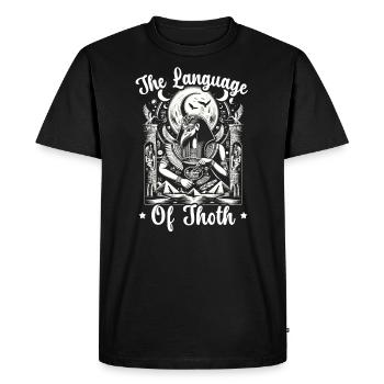 Mythologie égyptienne Diety Ibis Égypte ancienne - T-shirt Premium bio Homme - noir - Devant - Nico (187cm)