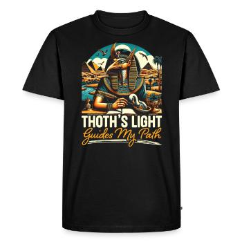 Mythologie égyptienne Diety Ibis Égypte ancienne - T-shirt Premium bio Homme - noir - Devant - Nico (187cm)