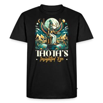 Mythologie égyptienne Diety Ibis Égypte ancienne - T-shirt Premium bio Homme - noir - Devant - Nico (187cm)