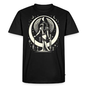 Mythologie égyptienne Diety Ibis Égypte ancienne - T-shirt Premium bio Homme - noir - Devant - Nico (187cm)