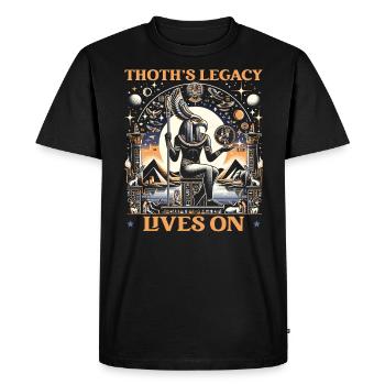 Mythologie égyptienne Diety Ibis Égypte ancienne - T-shirt Premium bio Homme - noir - Devant - Nico (187cm)