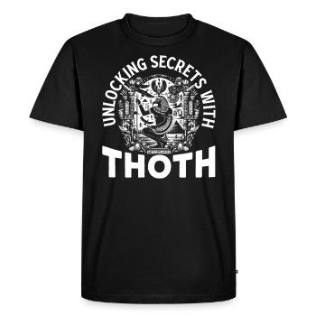 Mythologie égyptienne Diety Ibis Égypte ancienne - T-shirt Premium bio Homme - noir - Devant - Nico (187cm)