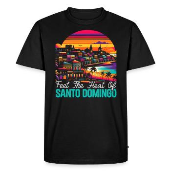 Santo Domingo Dominican Republic Travel Vacation - Men's Premium Organic T-Shirt - black - Front - Nico (187cm)