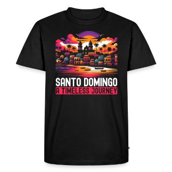 Santo Domingo Dominican Republic Travel Vacation - Men's Premium Organic T-Shirt - black - Front - Nico (187cm)