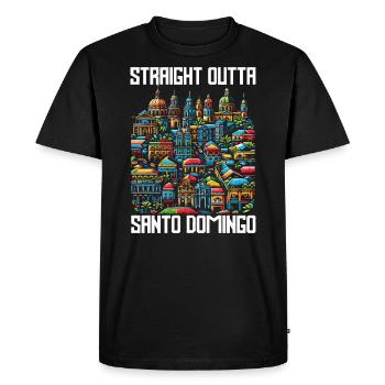 Santo Domingo Dominican Republic Travel Vacation - Men's Premium Organic T-Shirt - black - Front - Nico (187cm)