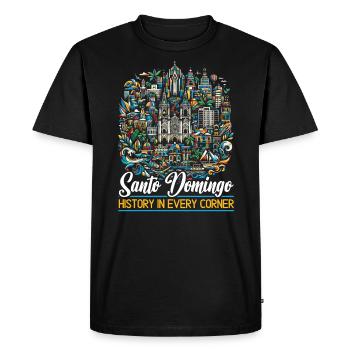 Santo Domingo Dominican Republic Travel Vacation - Men's Premium Organic T-Shirt - black - Front - Nico (187cm)