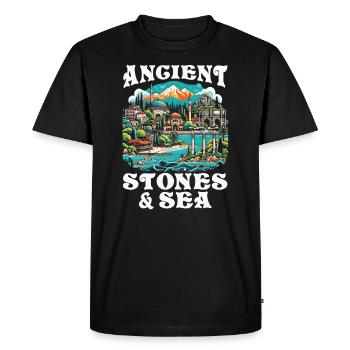 Antalya Turquie Voyage Vacances J’aime la Turquie - T-shirt Premium bio Homme - noir - Devant - Nico (187cm)