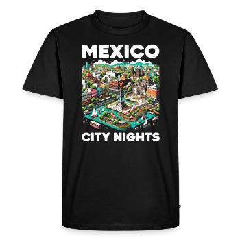 Mexico City Mexico Vacation Mexico Travel Mexican - Men's Premium Organic T-Shirt - black - Front - Nico (187cm)
