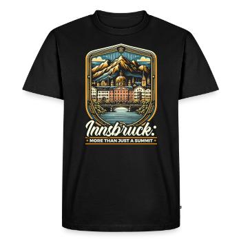 Innsbruck Autriche Voyage Vacances Autrichien - T-shirt Premium bio Homme - noir - Devant - Nico (187cm)