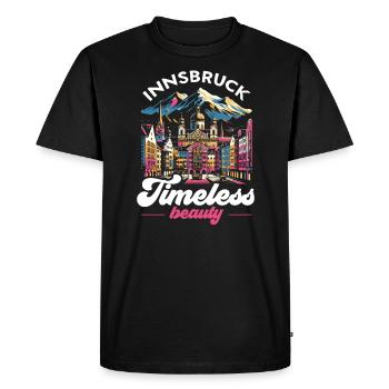 Innsbruck Autriche Voyage Vacances Autrichien - T-shirt Premium bio Homme - noir - Devant - Nico (187cm)