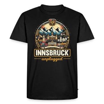 Innsbruck Autriche Voyage Vacances Autrichien - T-shirt Premium bio Homme - noir - Devant - Nico (187cm)