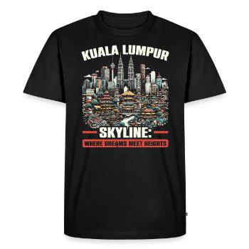 Kuala Lumpur Malaisie Voyage Vacances Malaisien - T-shirt Premium bio Homme - noir - Devant - Nico (187cm)