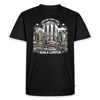 Kuala Lumpur Malaisie Voyage Vacances Malaisien - T-shirt Premium bio Homme - noir - Devant - Nico (187cm)