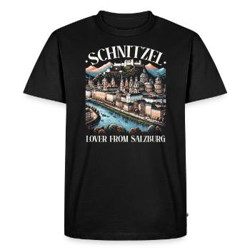 Salzburg Austria Travel Vacation Country Austrian - Men's Premium Organic T-Shirt - black - Front - Nico (187cm)