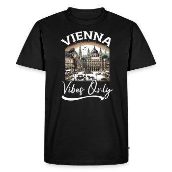 Vienne, Autriche, Voyage, Vacances, Pays, Autriche - T-shirt Premium bio Homme - noir - Devant - Nico (187cm)