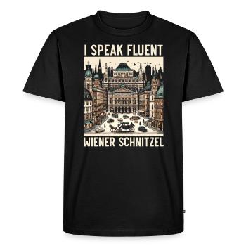 Vienne, Autriche, Voyage, Vacances, Pays, Autriche - T-shirt Premium bio Homme - noir - Devant - Nico (187cm)