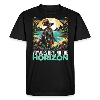 Spanish Conquistador Colonizer Explorer Spain - Men's Premium Organic T-Shirt - black - Front - Nico (187cm)