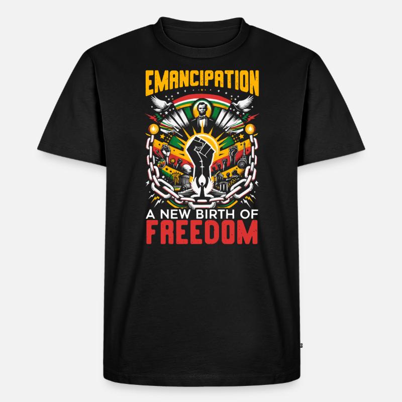 Emancipation Proclamation African Juneteenth - Men's Premium Organic T-Shirt - black