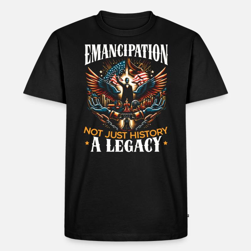 Emancipation Proclamation African Juneteenth - Men's Premium Organic T-Shirt - black