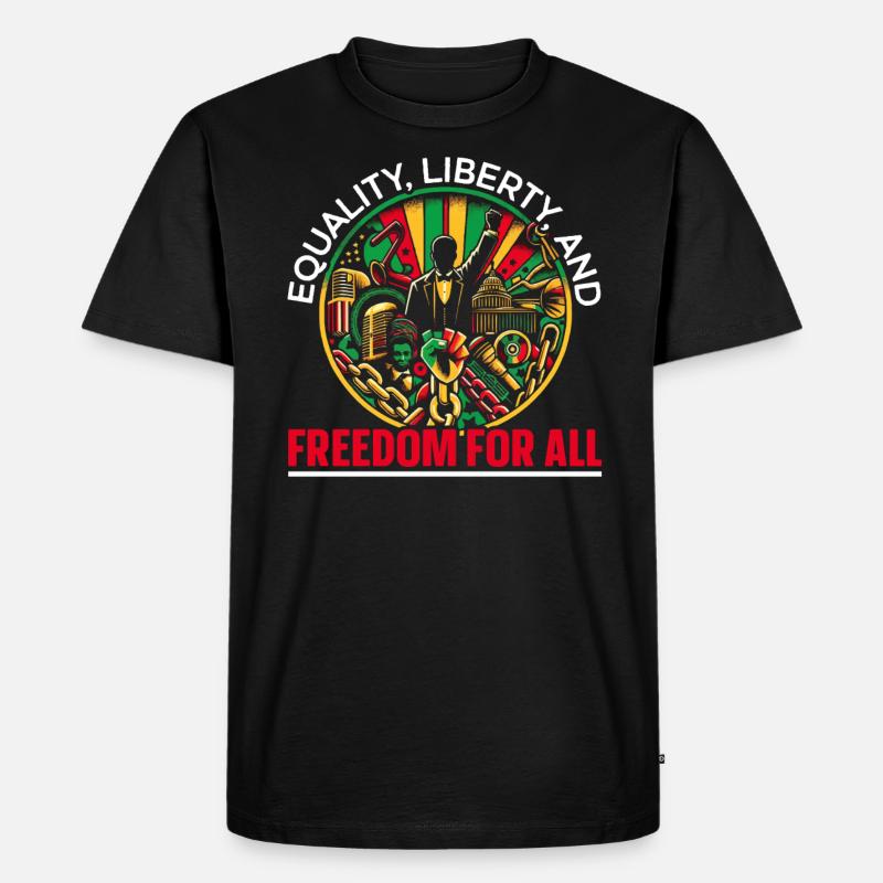 Emancipation Proclamation African Juneteenth - Men's Premium Organic T-Shirt - black