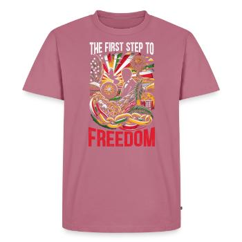Emancipation Proclamation African Juneteenth - Men's Premium Organic T-Shirt - mauve - Front - Nico (187cm)