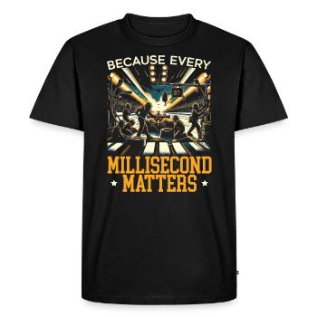 Pit Crew Race Car Racing Race Track Motorsport - Men's Premium Organic T-Shirt - black - Front - Nico (187cm)