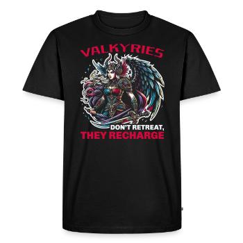 Valkyrie Warrior Odin Valkyrja Mythologie nordique - T-shirt Premium bio Homme - noir - Devant - Nico (187cm)