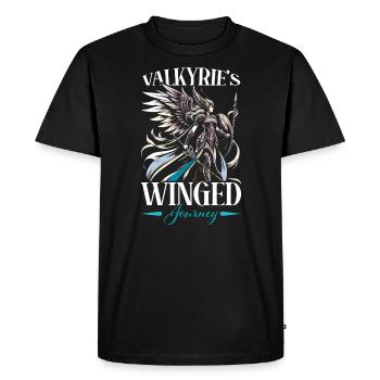 Valkyrie Warrior Odin Valkyrja Mythologie nordique - T-shirt Premium bio Homme - noir - Devant - Nico (187cm)