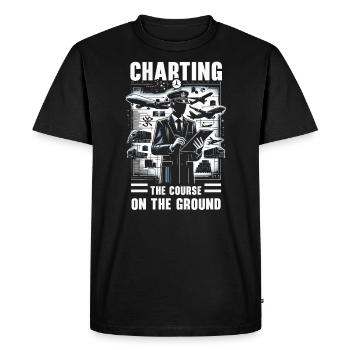 Airport Logistics Coordinator Aviation Airport - Men's Premium Organic T-Shirt - black - Front - Nico (187cm)