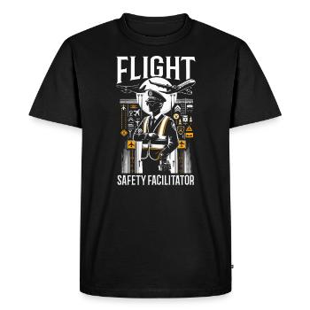 Airport Safety Officer Aviation Airport Jobs - Men's Premium Organic T-Shirt - black - Front - Nico (187cm)