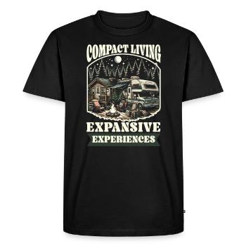 Mobile Home Motorhome Trailer Park Rolling Home - Men's Premium Organic T-Shirt - black - Front - Nico (187cm)