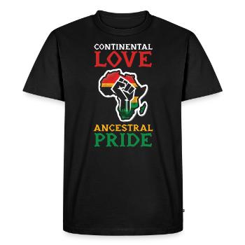 Panafricanisme Afro-Américain Afrique Racines Noir - T-shirt Premium bio Homme - noir - Devant - Nico (187cm)