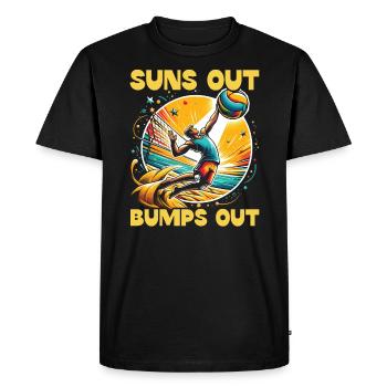 Beach Volleyball Sport Lover Volleyball Player - Men's Premium Organic T-Shirt - black - Front - Nico (187cm)