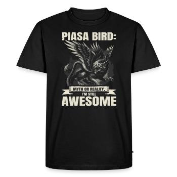Piasa Oiseau Créature mythique Folklore Légende urbaine - T-shirt Premium bio Homme - noir - Devant - Nico (187cm)