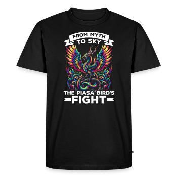 Piasa Oiseau Créature mythique Folklore Légende urbaine - T-shirt Premium bio Homme - noir - Devant - Nico (187cm)