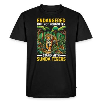 Espèces menacées Tigre de la Sonde Droits des animaux - T-shirt Premium bio Homme - noir - Devant - Nico (187cm)