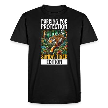 Espèces menacées Tigre de la Sonde Droits des animaux - T-shirt Premium bio Homme - noir - Devant - Nico (187cm)
