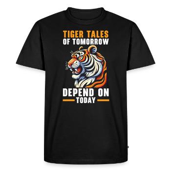 Espèces menacées Tigre de la Sonde Droits des animaux - T-shirt Premium bio Homme - noir - Devant - Nico (187cm)