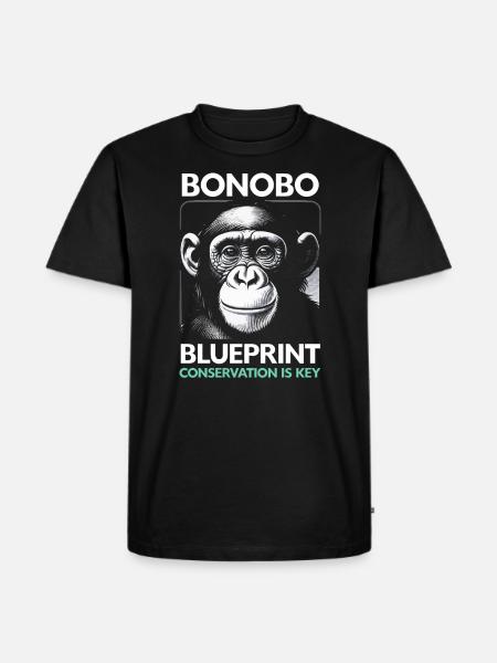 Endangered Species Bonobo Animal Rights Activist - Men's Premium Organic T-Shirt - black