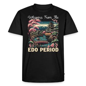 Culture féodale du Japon Histoire des kanji japonais - T-shirt Premium bio Homme - noir - Devant - Nico (187cm)
