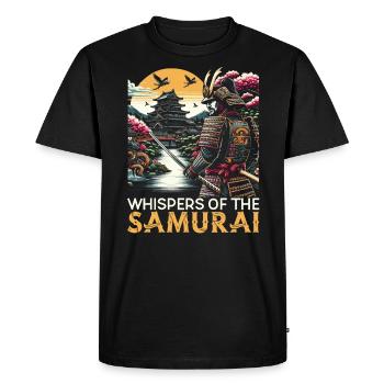 Culture féodale du Japon Histoire des kanji japonais - T-shirt Premium bio Homme - noir - Devant - Nico (187cm)